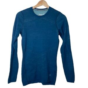Smartwool Men’s Intraknit Merino 200 Base Layer Crew - Deep Teal - XS